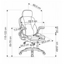 Кресло компьютерное HALMAR VALERIO черный/серый